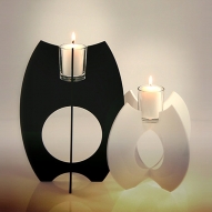 Kerzenhalter Black & White